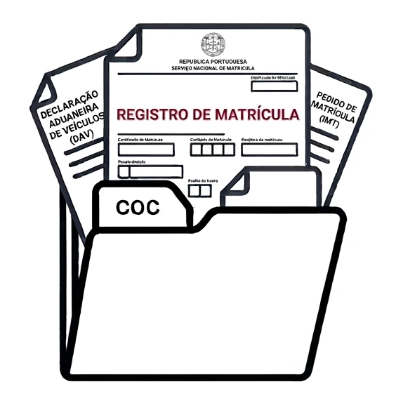 ícone documentos matrícula carro usado